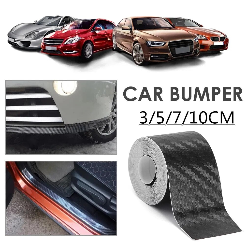 Nano pegatina de fibra de carbono para coche, tira protectora de pasta artesanal, alféizar de puerta de coche, espejo lateral, cinta antiarañazos, película de protección impermeable. Accesorio