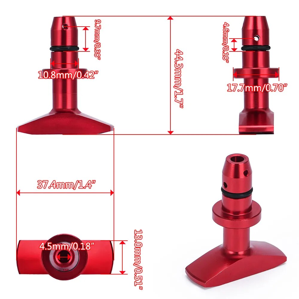 Varilla de nivel de aceite Universal para coche, mango de extracción de aceite de motor, palanquilla de aluminio, modificación de reemplazo automático, decoración. Accesorio
