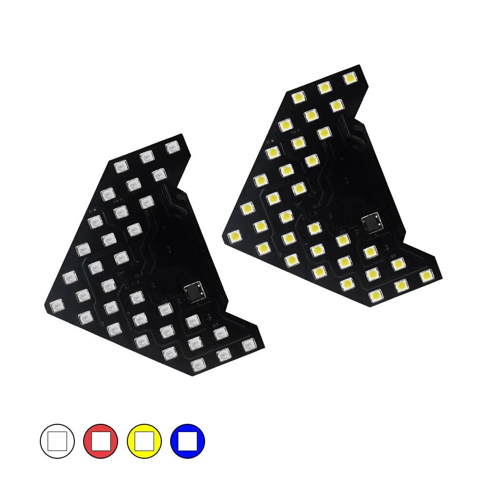 2 unids/lote 14 33 SMD Panel de flechas LED para espejo retrovisor del coche indicador de señal de giro luz LED para espejo retrovisor de coche Accesorio