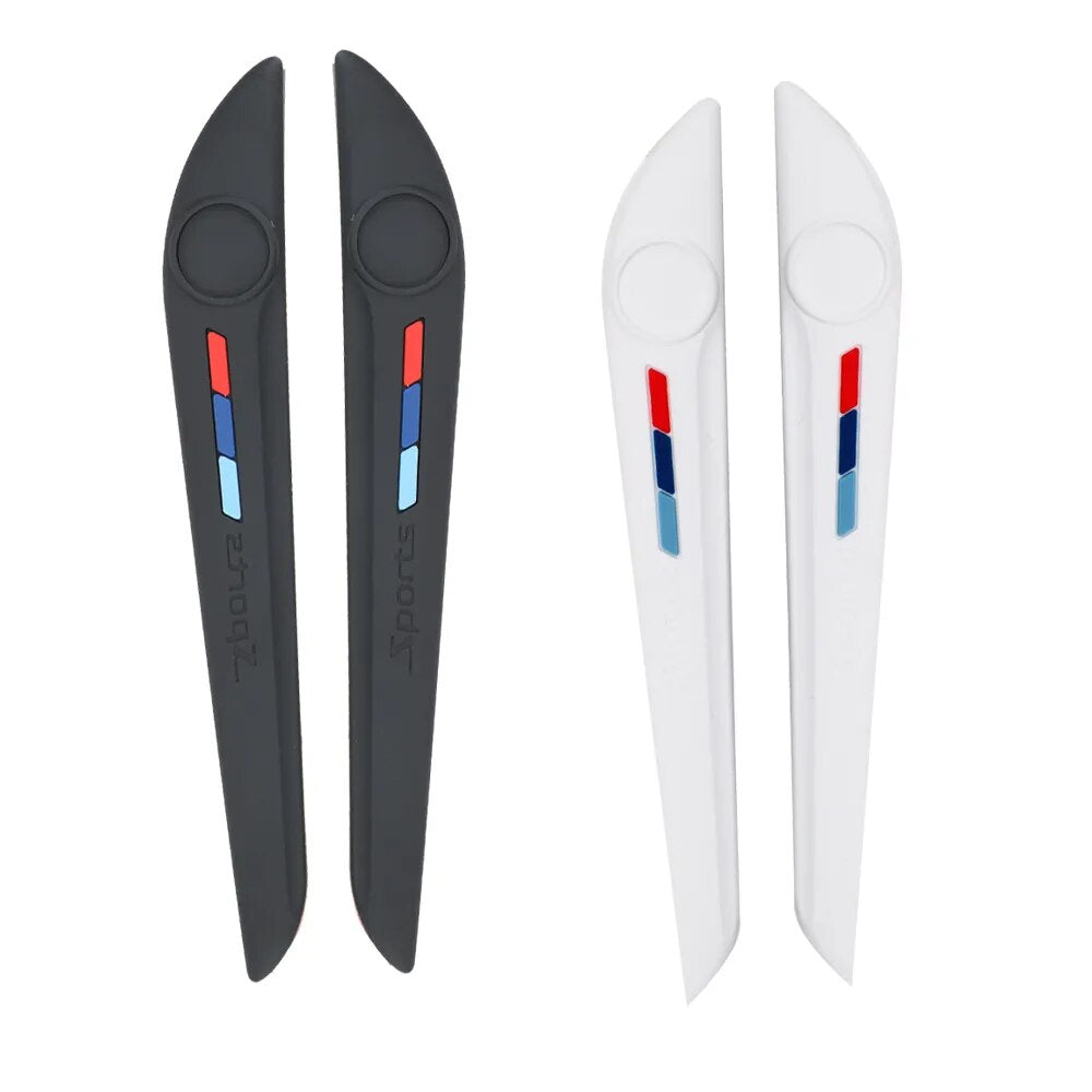 2 uds molduras de coche pegatinas tiras carcasa para espejo retrovisor puerta Protector de Parachoques Trasero decoración piezas exteriores accesorios de automóvil Accesorio