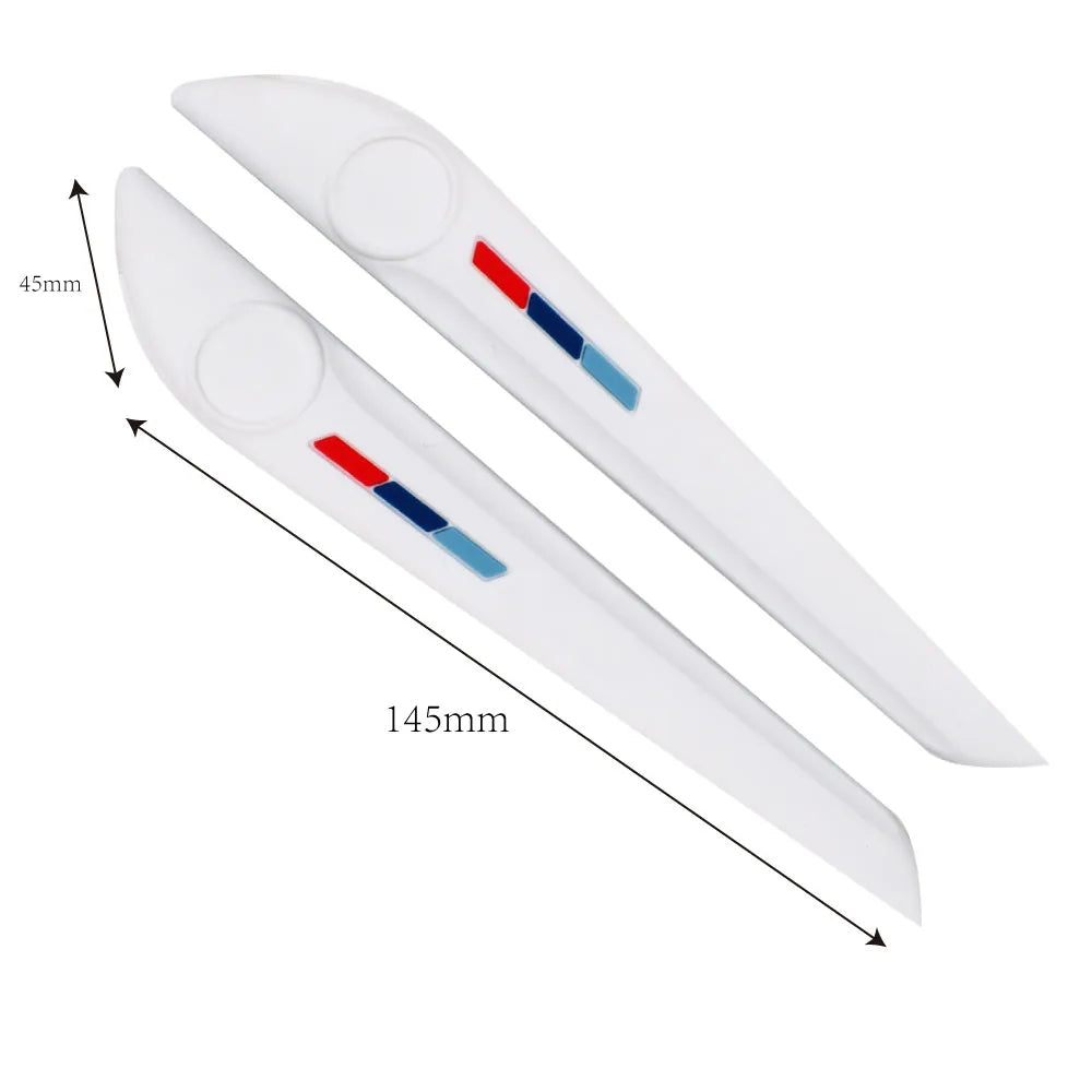 2 uds molduras de coche pegatinas tiras carcasa para espejo retrovisor puerta Protector de Parachoques Trasero decoración piezas exteriores accesorios de automóvil Accesorio