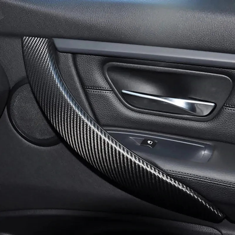 Nano pegatina de fibra de carbono para coche, tira protectora de pasta artesanal, alféizar de puerta de coche, espejo lateral, cinta antiarañazos, película de protección impermeable. Accesorio