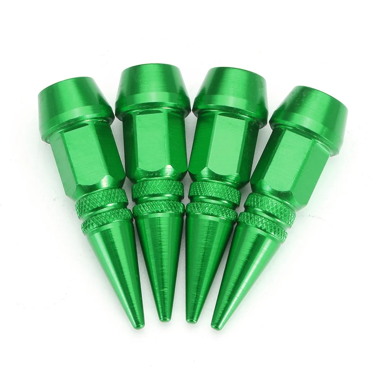 4Pcs/Set Car Anti-Theft Tire Valve Caps Bullet Head Style Valve Stem Caps for Motorcycle Bike Car Tires Accessory