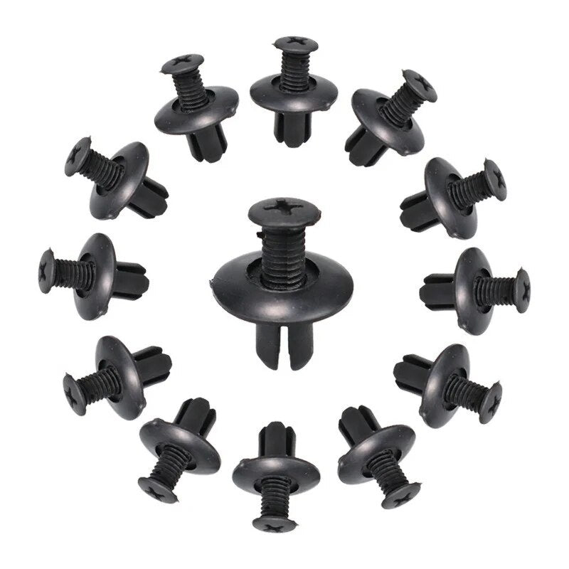 Remaches de plástico universales para agujero de coche, Clip de empuje de 8mm, embellecedor de puerta de parachoques de coche, retenedor de Panel, Clip de sujeción, accesorios para coche