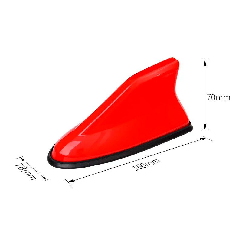 16cm Antena aérea Universal con apariencia de fibra de carbono para techo de coche, montaje superior de aleta de tiburón, amplificador de señal de antena AM FM de Radio automática, Accesorio