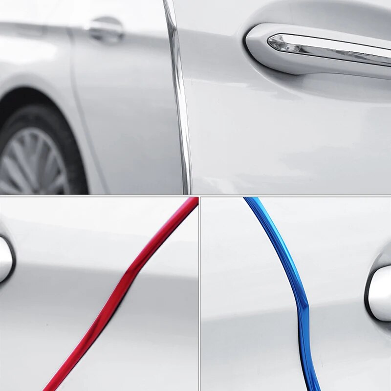 Protector de Borde de puerta de coche, tira de protección anticolisión, tira de sellado para capó y maletero, moldura de puerta Universal para la mayoría de los coches. Accesorio