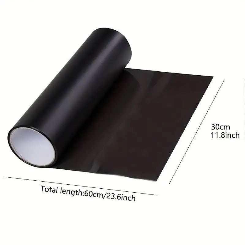 Película de PVC transparente brillante para humo, tinte de 30x200cm, cubierta de luz trasera para faro, pegatina de lámina, estilo de coche. Accesorio