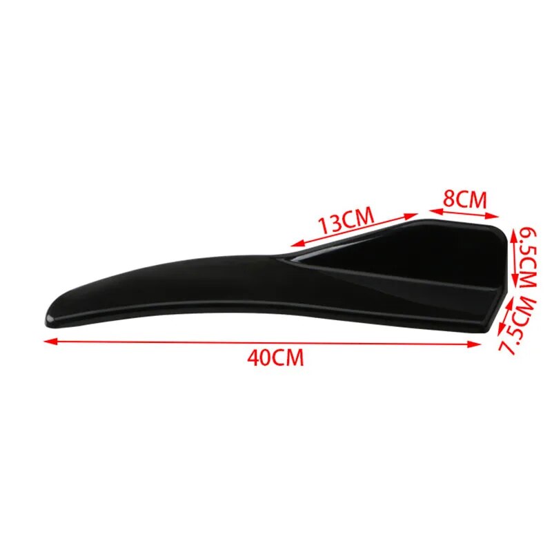 1 par de alerón para parachoques de coche, labio delantero trasero anticolisión, falda lateral Universal para BMW, mercedes-benz, Toyota, Audi, Volkswagen... Accesorio