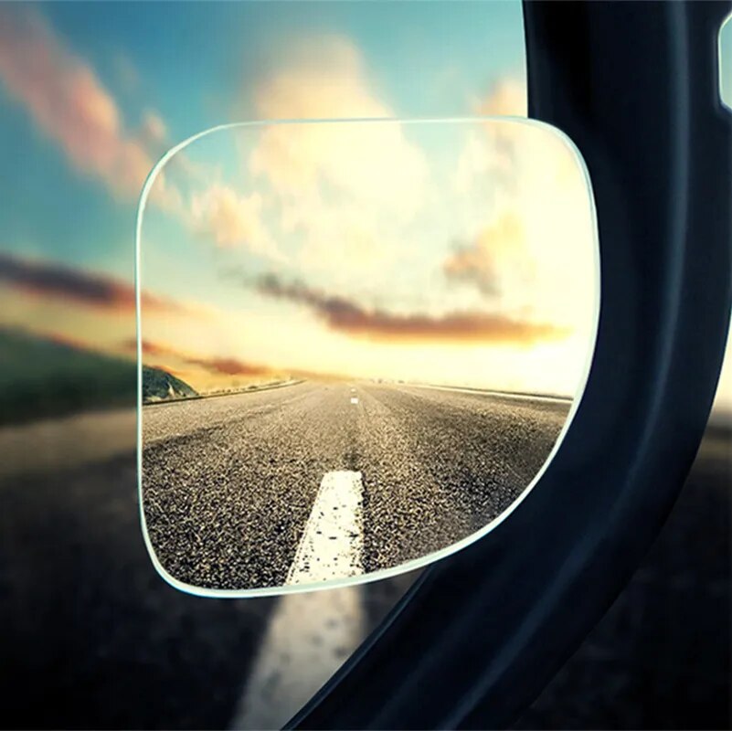 2 uds. Espejo retrovisor auxiliar sin marco para coche, espejo de punto ciego para motocicleta, espejos pequeños ajustables de gran angular Universal, Accesorio