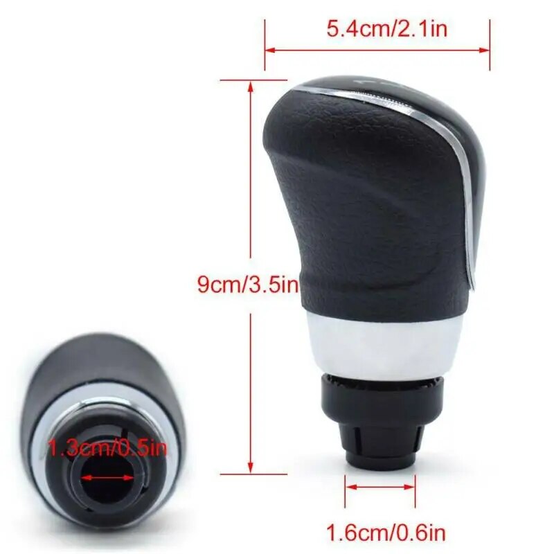 1 Pc perilla de cambio de vPerelocidad 5 para Ford Fiesta MK7 2008 a 2013 Focus MK2 FL 2008 a 2011 perilla de palanca de cambios de coche balonmano Accesorio