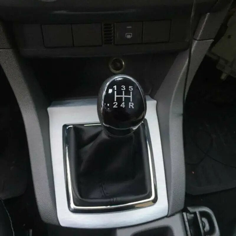 1 Pc perilla de cambio de vPerelocidad 5 para Ford Fiesta MK7 2008 a 2013 Focus MK2 FL 2008 a 2011 perilla de palanca de cambios de coche balonmano Accesorio