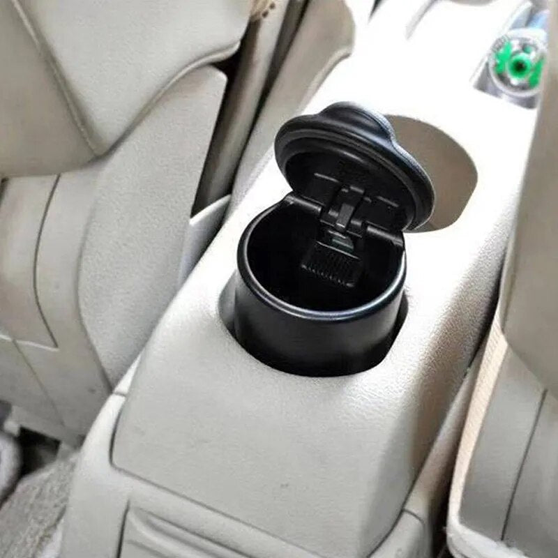 Cenicero LED portátil para coche, Cenicero Universal para coche, cenicero, taza, decoración Interior del coche, accesorios para el Interior, 7x7x11cm