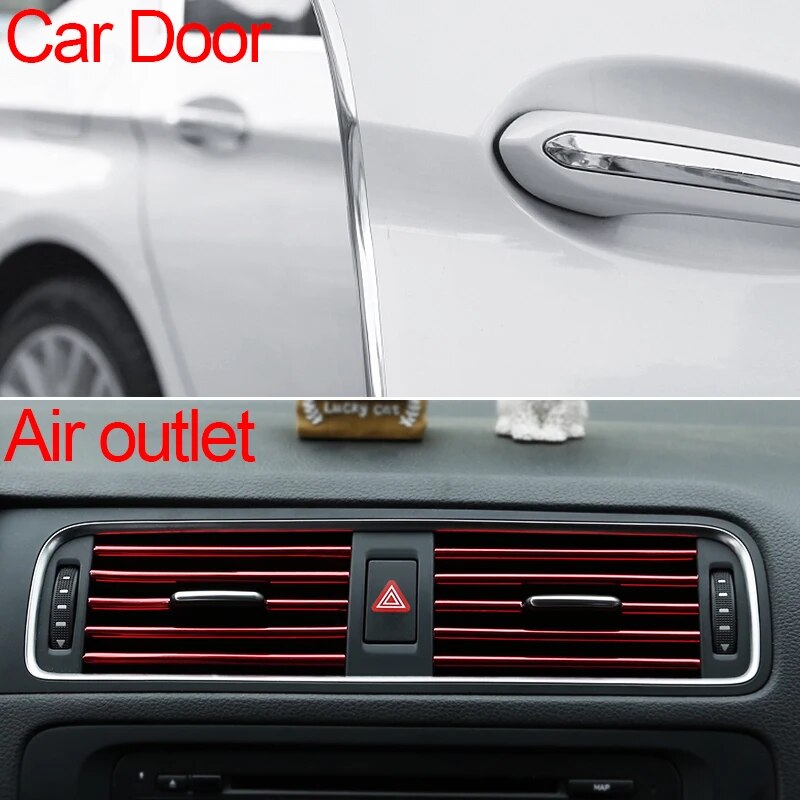 Protector de Borde de puerta de coche, tira de protección anticolisión, tira de sellado para capó y maletero, moldura de puerta Universal para la mayoría de los coches. Accesorio