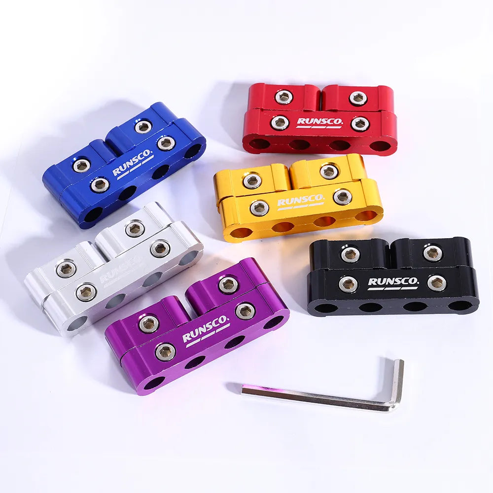 3Pcs/Set Car Spark Plug Electrical Cable Clamp Line Separator 8MM/9MM/10MM Ignition Wire Clip Automobile Decoration Accessories