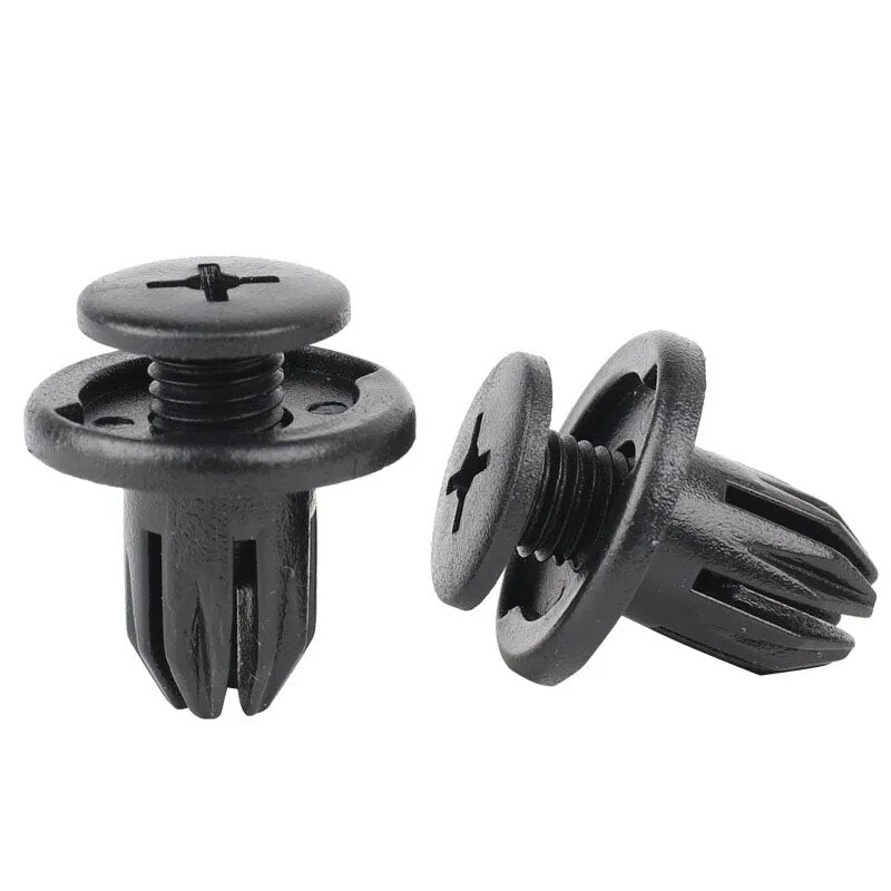 Remaches de plástico universales para agujero de coche, Clip de empuje de 8mm, embellecedor de puerta de parachoques de coche, retenedor de Panel, Clip de sujeción, accesorios para coche