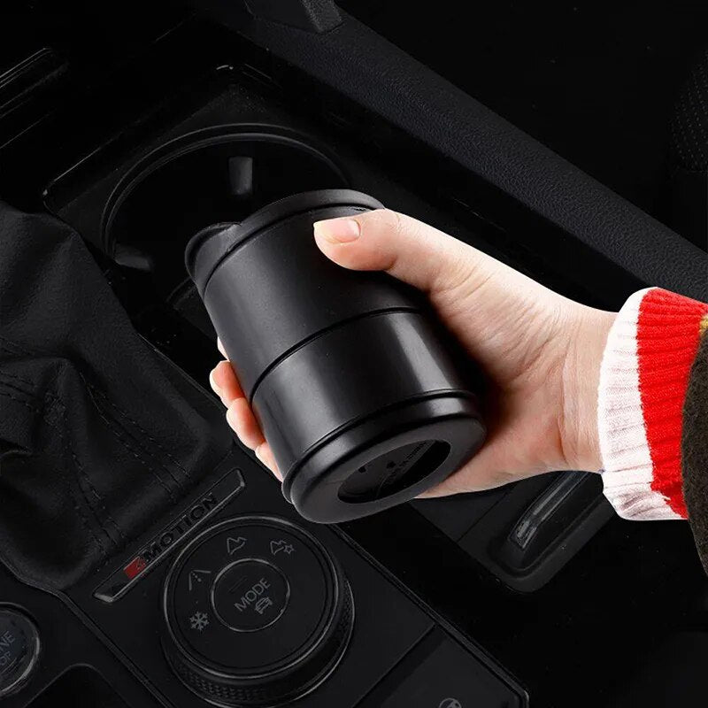 Cenicero LED portátil para coche, Cenicero Universal para coche, cenicero, taza, decoración Interior del coche, accesorios para el Interior, 7x7x11cm
