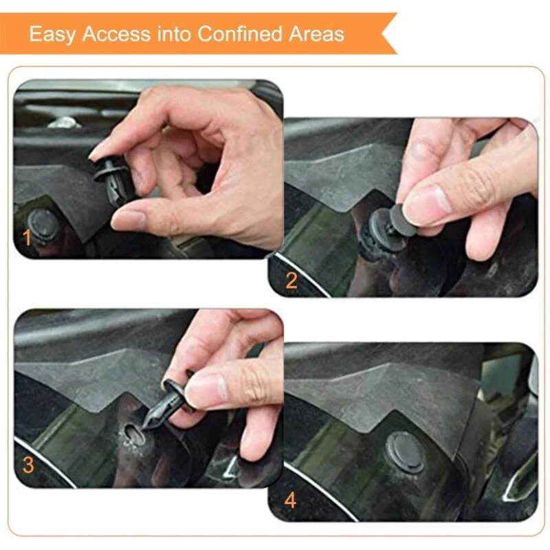 Remaches de plástico universales para agujero de coche, Clip de empuje de 8mm, embellecedor de puerta de parachoques de coche, retenedor de Panel, Clip de sujeción, accesorios para coche
