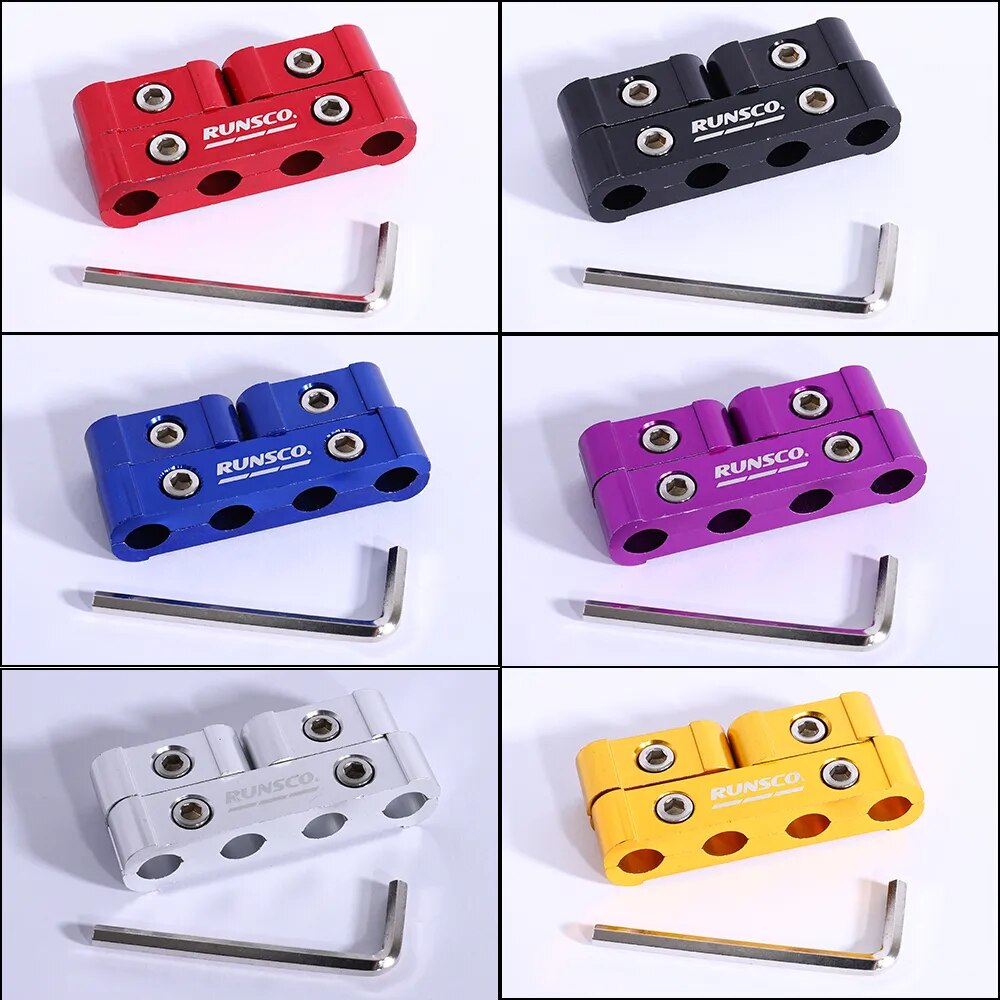 3Pcs/Set Car Spark Plug Electrical Cable Clamp Line Separator 8MM/9MM/10MM Ignition Wire Clip Automobile Decoration Accessories