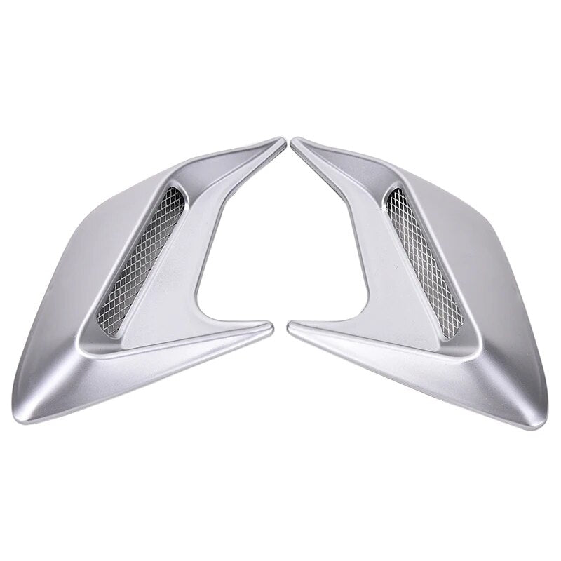 2 uds coche Auto ventilación lateral flujo de aire guardabarros pegatina de admisión coche simulación ventilación lateral decorativa. Accesorio