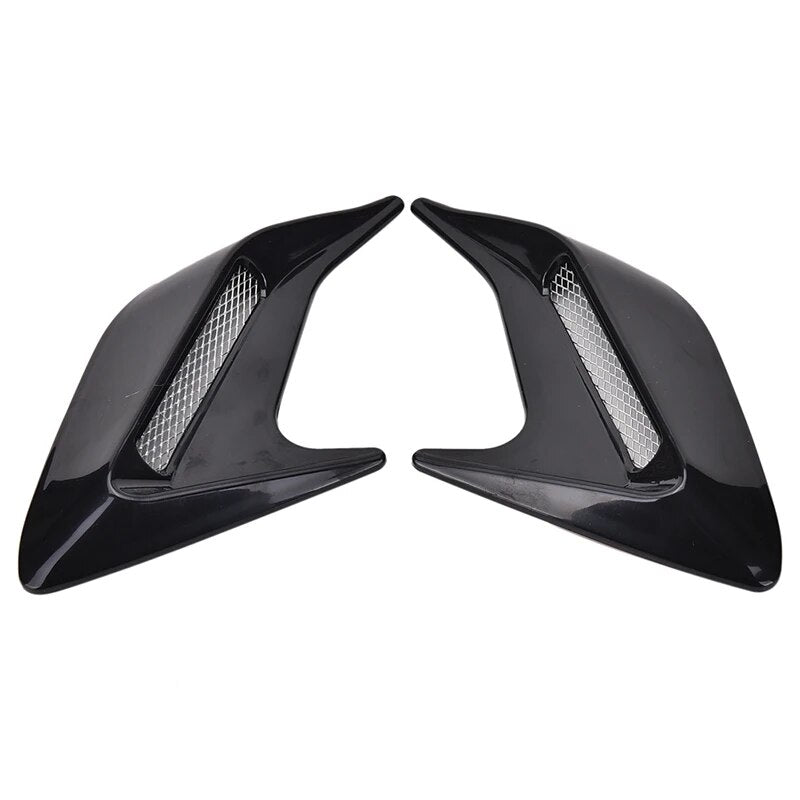 2 uds coche Auto ventilación lateral flujo de aire guardabarros pegatina de admisión coche simulación ventilación lateral decorativa. Accesorio