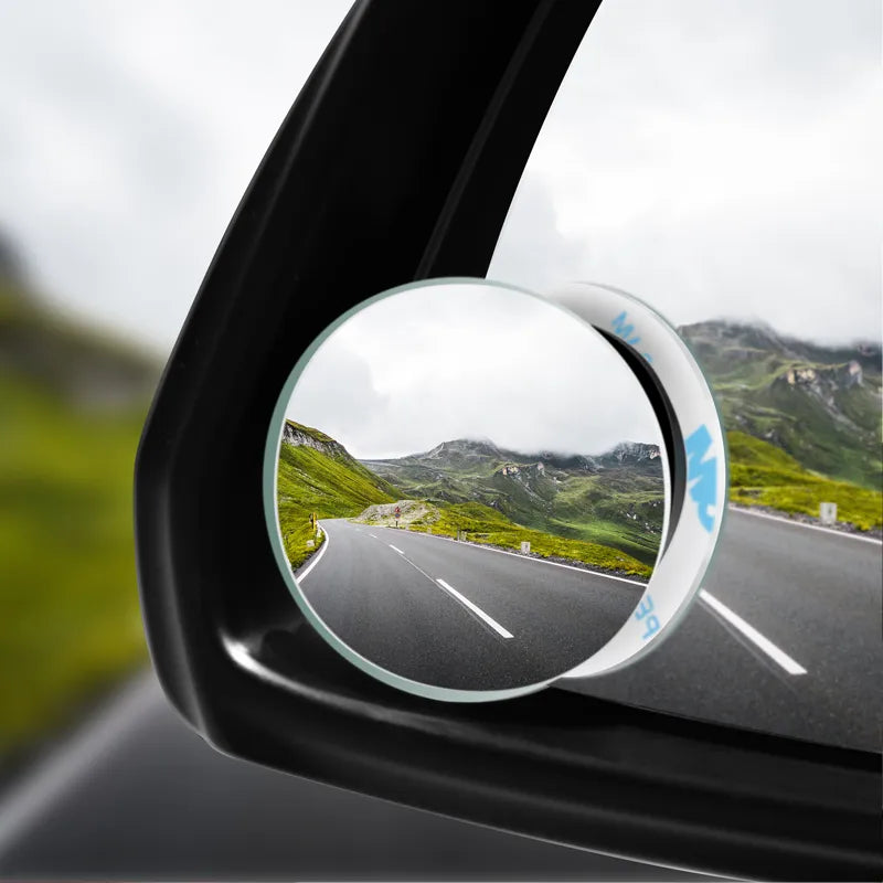2 uds. Espejo retrovisor auxiliar sin marco para coche, espejo de punto ciego para motocicleta, espejos pequeños ajustables de gran angular Universal, Accesorio