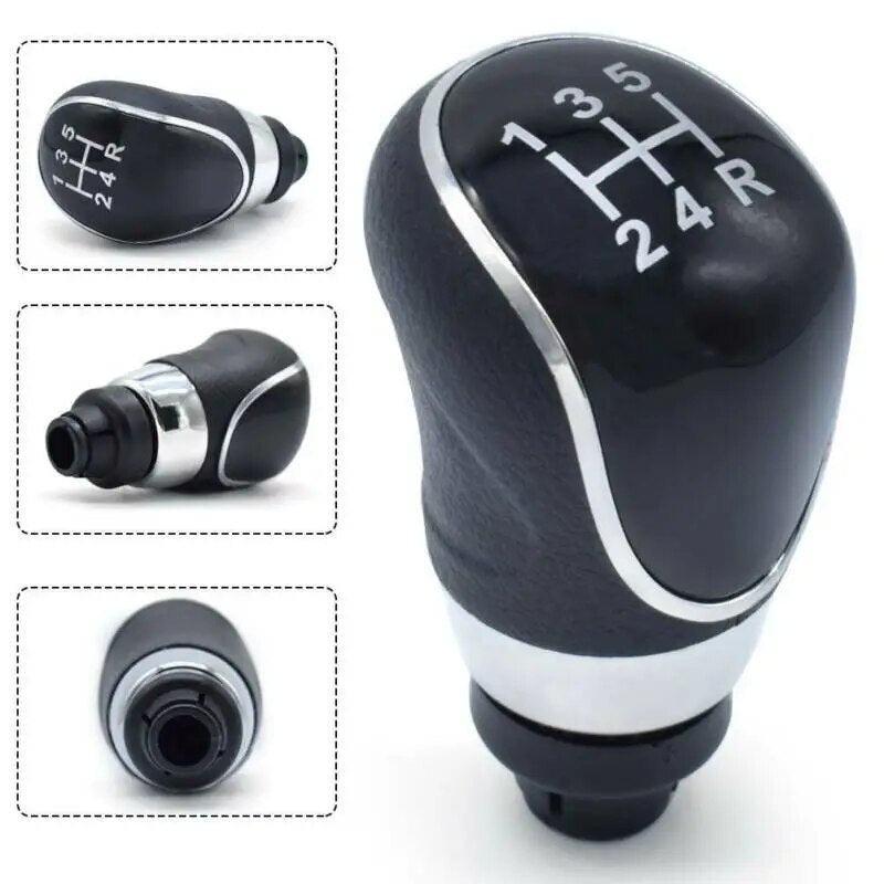 1 Pc perilla de cambio de vPerelocidad 5 para Ford Fiesta MK7 2008 a 2013 Focus MK2 FL 2008 a 2011 perilla de palanca de cambios de coche balonmano Accesorio
