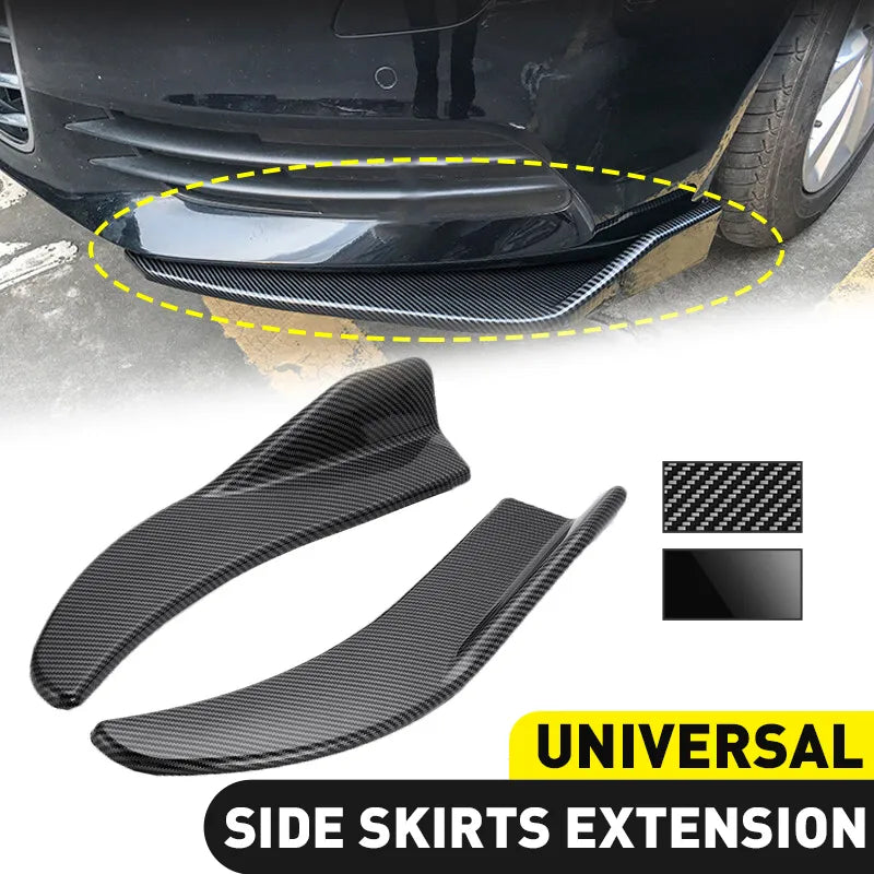1 par de alerón para parachoques de coche, labio delantero trasero anticolisión, falda lateral Universal para BMW, mercedes-benz, Toyota, Audi, Volkswagen... Accesorio