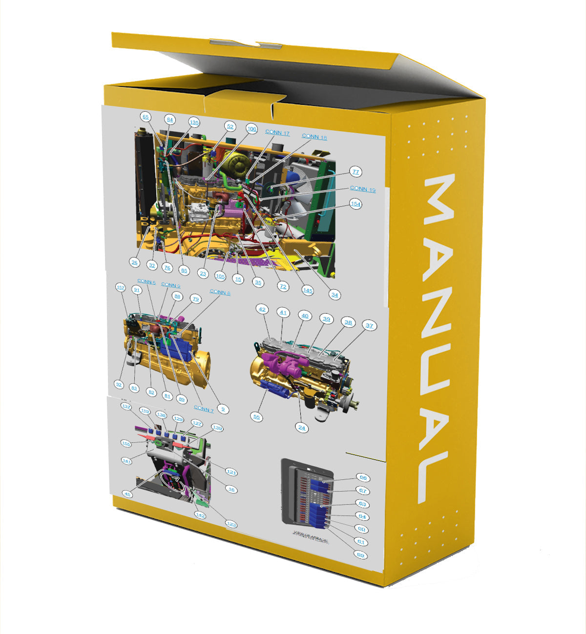 Diagramas Electricos Caterpillar MOTOR CT13 - MÁQUINA JFB