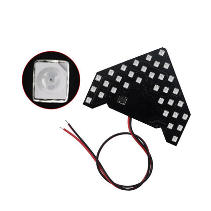 2 unids/lote 14 33 SMD Panel de flechas LED para espejo retrovisor del coche indicador de señal de giro luz LED para espejo retrovisor de coche Accesorio