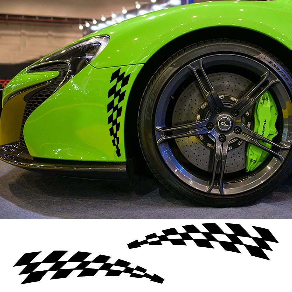 Car Racing Stickers Vinyl Film Auto Wheel Eyebrow Sticker Auto Accessories