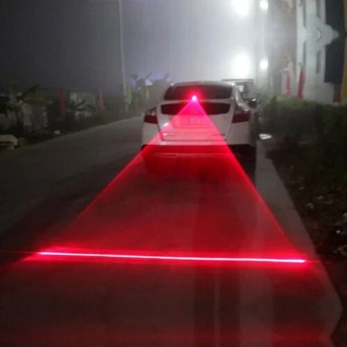 Car LED Laser Fog Light Anti-collision Tail Light Brake Warning Lamp Car Lights Accessory