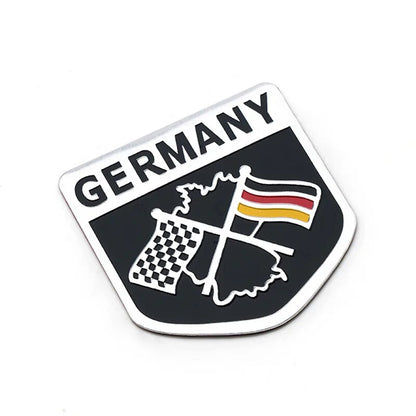 Flag Logo National Emblem Grill Badge Sticker Car Auto Motorcycles ATV Bicycles Italy/England/German/France/Russia/USA USA Accessory