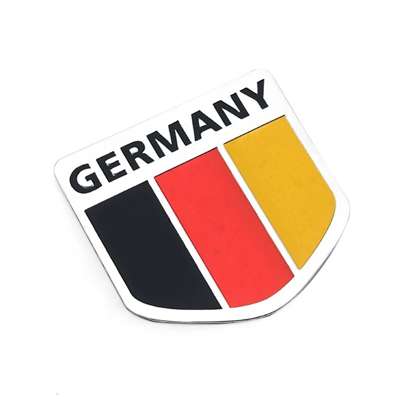 Flag Logo National Emblem Grill Badge Sticker Car Auto Motorcycles ATV Bicycles Italy/England/German/France/Russia/USA USA Accessory