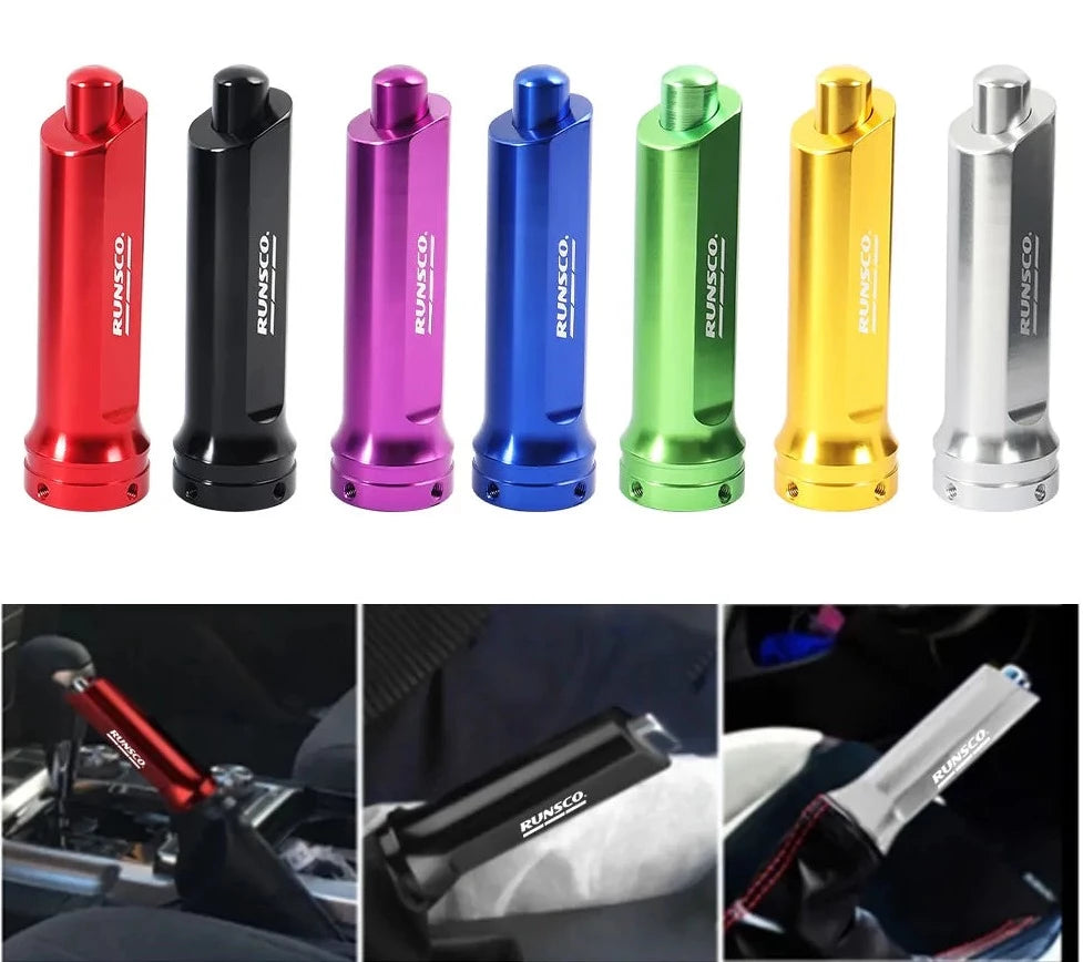 Car Handbrake Cover Handle Cover Anti-slip Decoration Aluminum Handbrake Protective Cover. Accessory