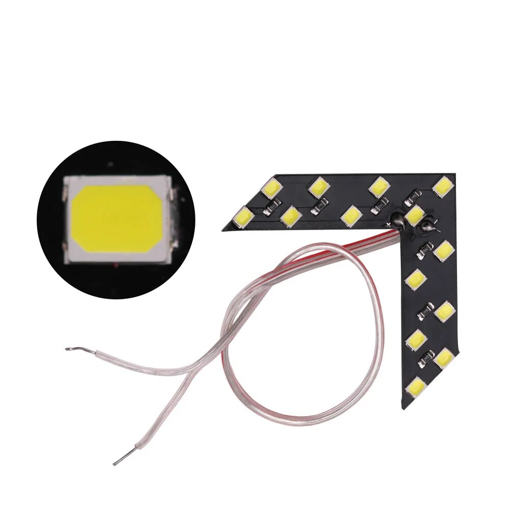2 unids/lote 14 33 SMD Panel de flechas LED para espejo retrovisor del coche indicador de señal de giro luz LED para espejo retrovisor de coche Accesorio