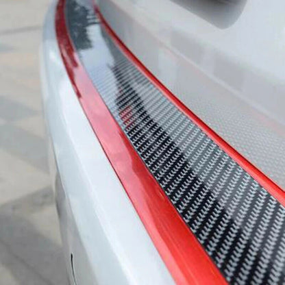 Car Stickers Anti-Scratch Door Sill Protector Carbon Fiber Rubber Strip Car Threshold Protection Bumper Sticker Film Car Styling. Accessory