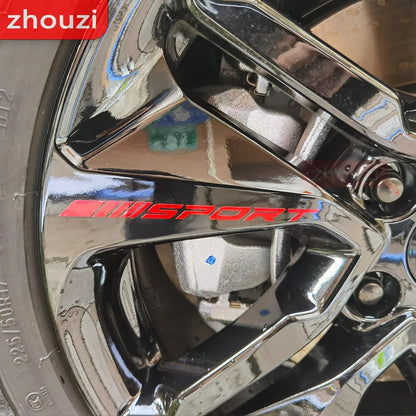 Universal Styling Car Wheel Stickers DIY Car Alloy Racing Sport Wheel Stickers 4pcs Wheel Decal Car Styling Accessories