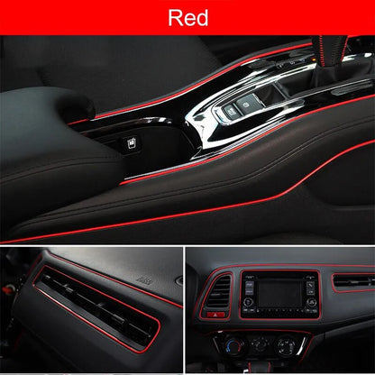 1/3/5M Car Decorative Molding Flexible Strips Car Interior Moldings Cover Trim Dashboard Door Universal Styling. Accessory