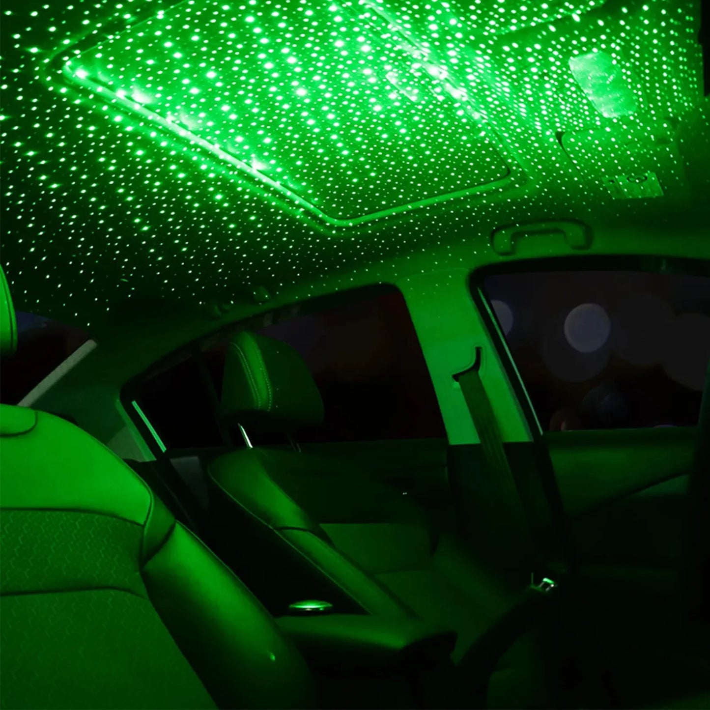 Proyector de luz nocturna LED romántico para techo de coche, lámpara de atmósfera de galaxia, Lámpara decorativa USB, luz de decoración Interior de coche ajustable. Accesorio