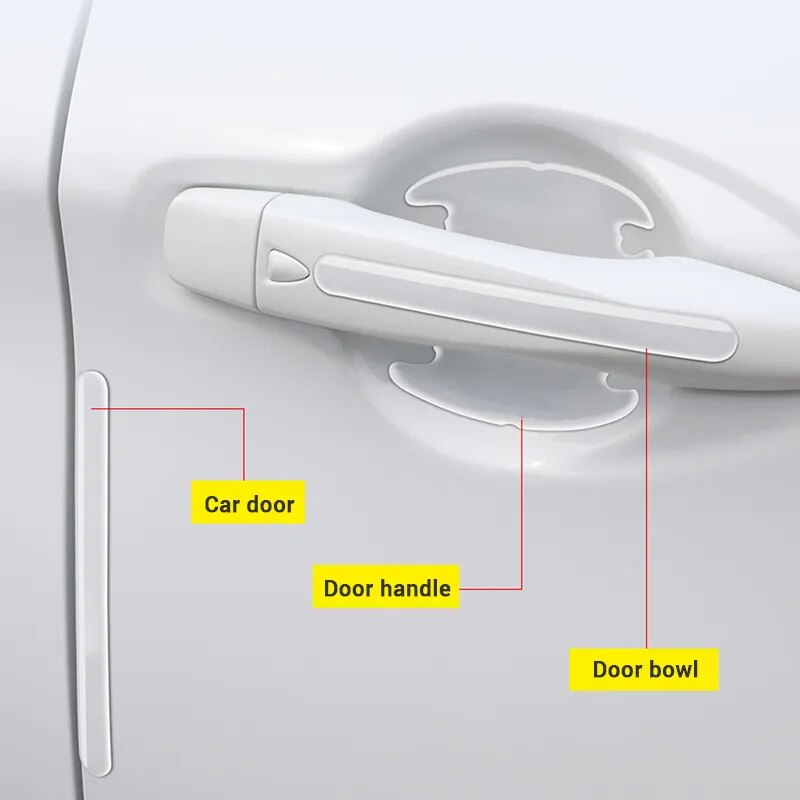 Car Door Anti-collision Transparent Guard Bar Stickers Side Edge Guards Cover Protective Strip. Accessory