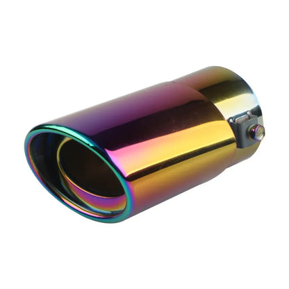 Universal Car Exhaust Muffler Tip Stainless Steel Round Chrome Rear Exhaust Pipe Tail Muffler Tip Pipe Accessory