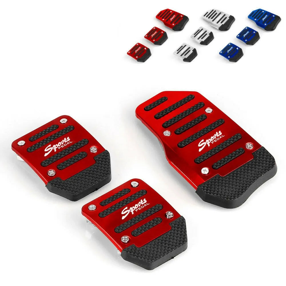 Universal Sports Non-slip Car Pedal Manual Series Kit Brake Pad Cover 3pcs/set. Accessory