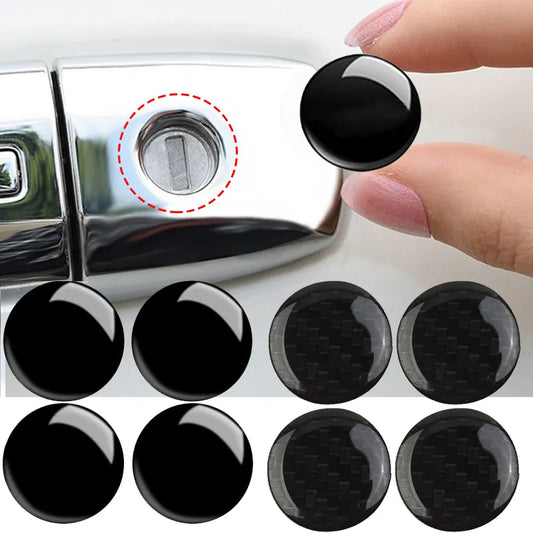 4Pcs Car Door Keyhole Stickers Self-adhesive Car Door Lock Protection Decal Universal Accessories Accessory