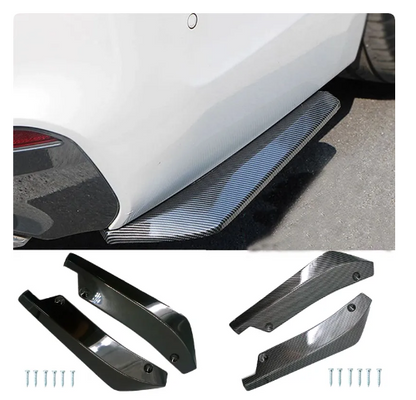 Universal Car Front Rear Bumper Strip Spoiler Diffuser Splitter Scratch Protector Wings Carbon Fiber Side Skirt Extension Accessory 