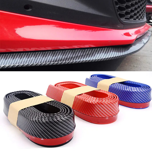 2.5m Car Protector Front Bumper Lip Splitter Car Sticker Body Kit Spoiler Bumper Double Color Rubber Car Styling Accessory Accessory